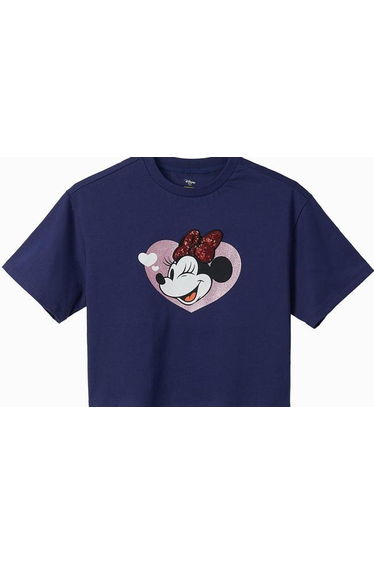 Girls' T-Shirt With Minnie Mouse Print