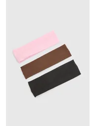 3 Pack Jersey Headbands - multi