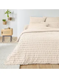 Seersucker 100% Cotton 144 Thread Count Bolster Pillowcase - 1