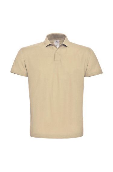 B&C Mens Cotton Polo Shirt - Sand