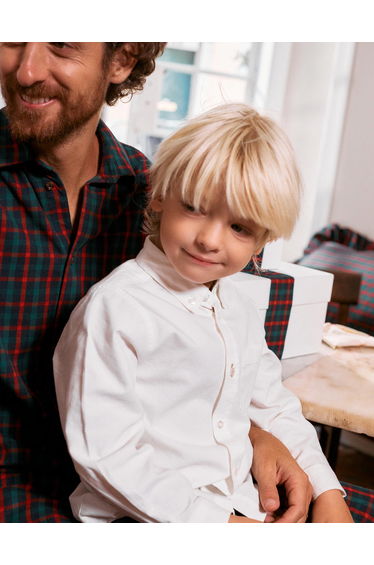 Cotton Shirt for Boys, White