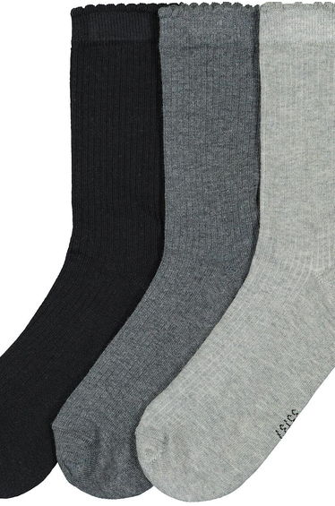 Pack of 3 Pairs of Socks in Cotton Mix