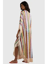 فستان ماكسي مخطط بشراشيب - 2