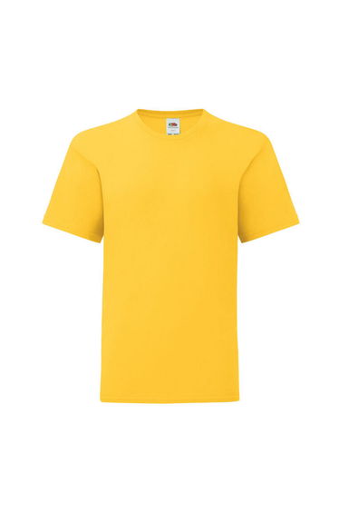Fruit of the Loom Childrens/Kids Iconic 150 T-Shirt - Sunflower
