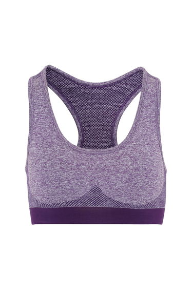 TriDri Womens/Ladies Seamless 3D Fit Multi Sport Sculpt Bra - Purple