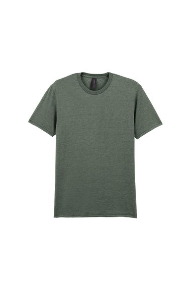 Gildan Mens Short Sleeve Soft-Style T-Shirt - Military Green Heather