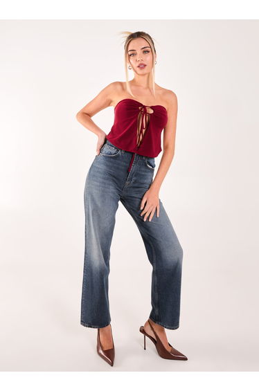 Keyhole Butterfly Bandeau Top