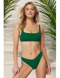 Green Bralette Accessory Bikini Top - 1