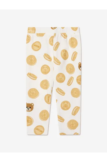 Baby Girls Cookie Leggings in Ivory
