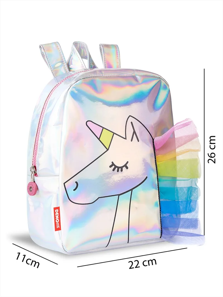 Unicorn Hologram Girls School Backpack - 1