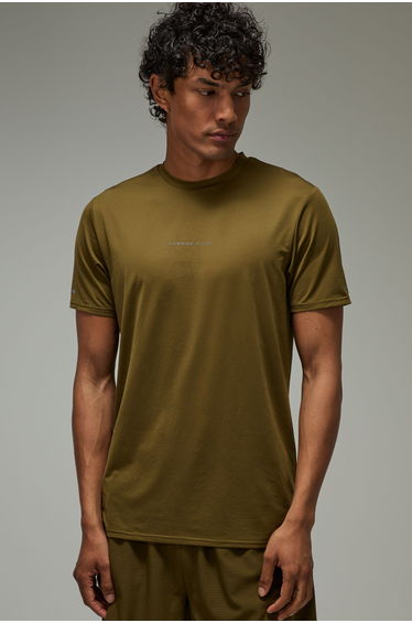 Common Pace Running Regular Fit T-shirt - olive