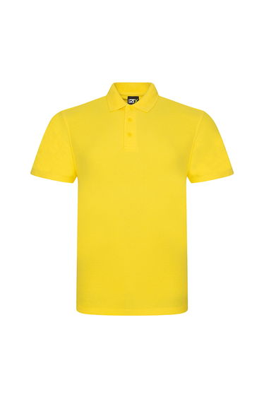 PRO RTX Mens Pro Pique Polo Shirt - Yellow
