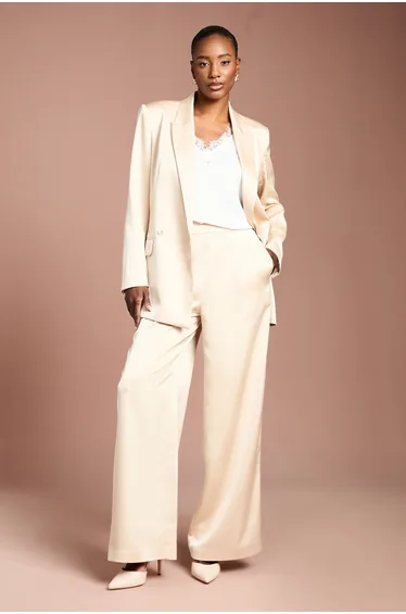 Satin Flare Trouser