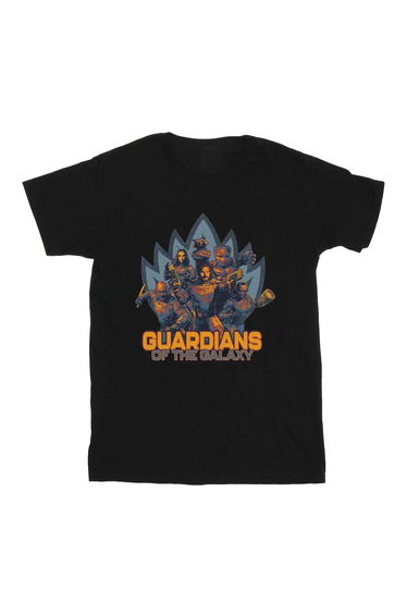 Guardians Of The Galaxy Volume 3 Boys Shield Cotton T-Shirt - Black