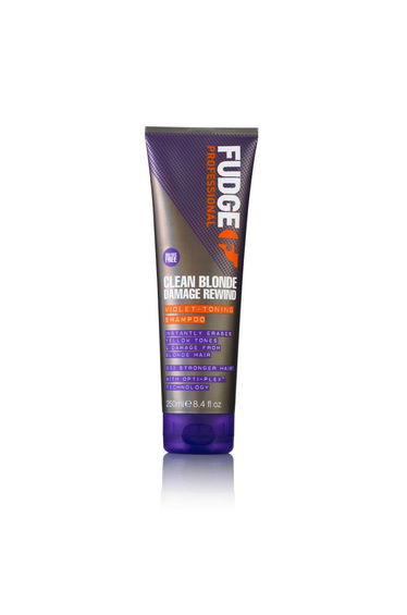 Fudge Clean Blonde Damage Rewind Purple Violet Toning & Repair Shampoo