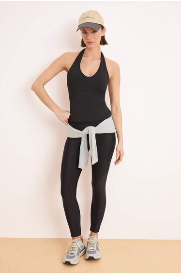 Black Diver/Scuba Regular Blouse