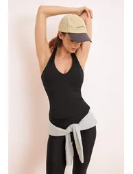 Black Diver/Scuba Regular Blouse - 1