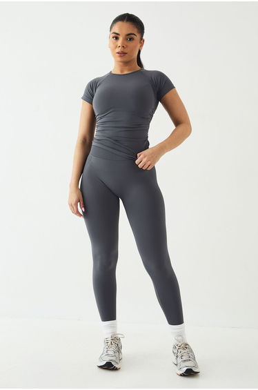 DSGN Studio Sport Contour Bum Scrunch Seamless Legging - charcoal