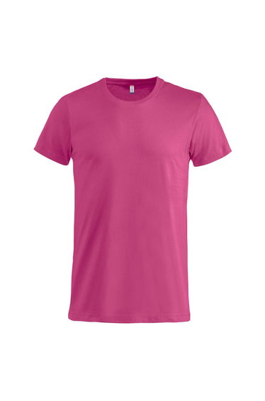 Clique Mens Melange T-Shirt - Bright Cerise