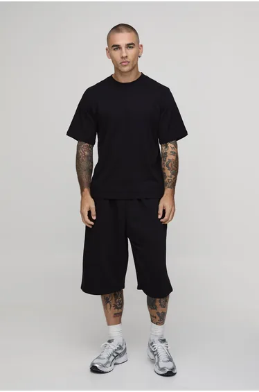 Basic Jersey Jort - black