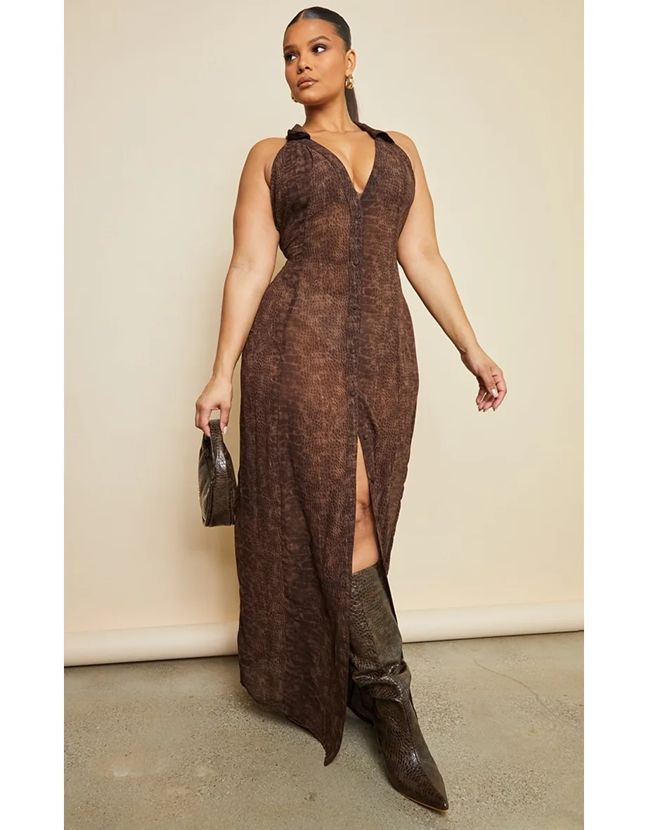 lace sleeve mermaid wedding dress Elegant Long Cutout Train Crepe BYB-FALL26 Back Details Size:US 4 / UK 8 Vintage Mahogany 2 over
