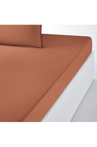 SCENARIO Plain Washed Cotton Fitted Sheet
