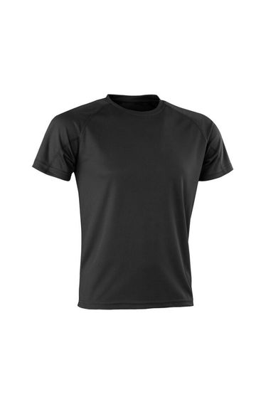 Spiro Mens Impact Aircool T-Shirt - Black