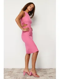 Fuchsia Sleeveless Dress - 2