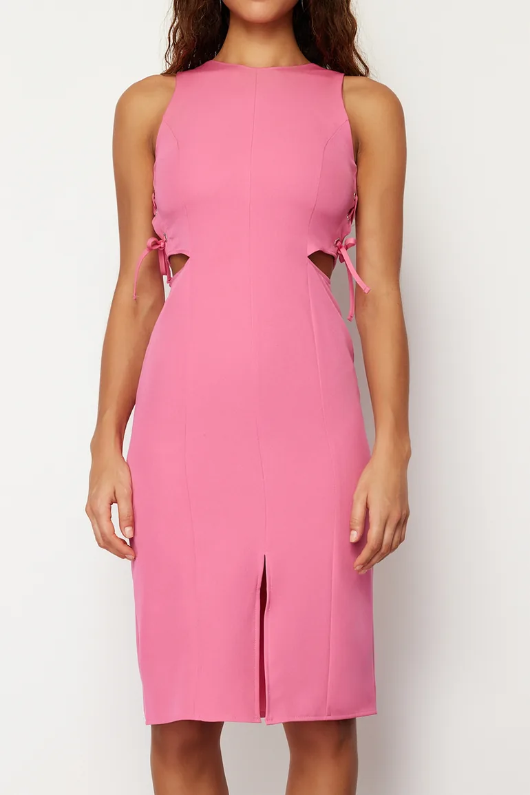 Fuchsia Sleeveless Dress - 3