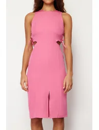 Fuchsia Sleeveless Dress - 3