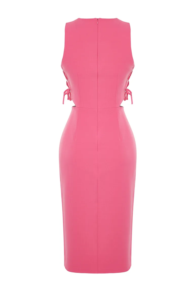 Fuchsia Sleeveless Dress - 7