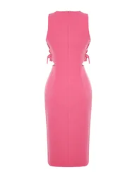 Fuchsia Sleeveless Dress - 7
