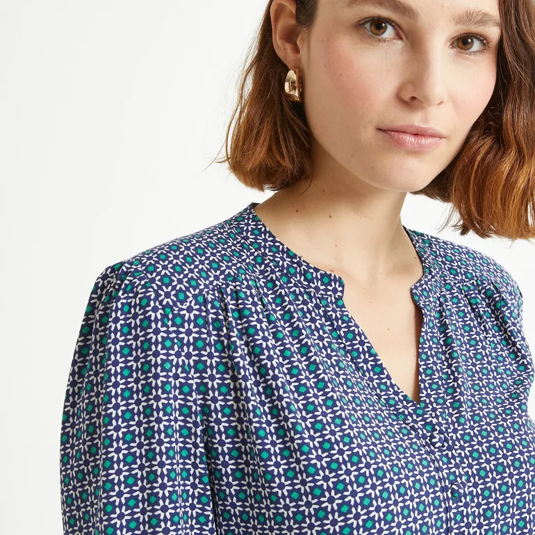 Geometric Print Shift Dress - 2