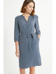 Geometric Print Shift Dress