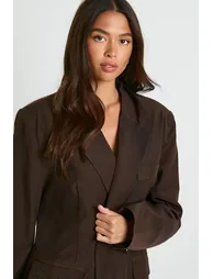 بليزر بأزرار مزدوجة - بني - 3