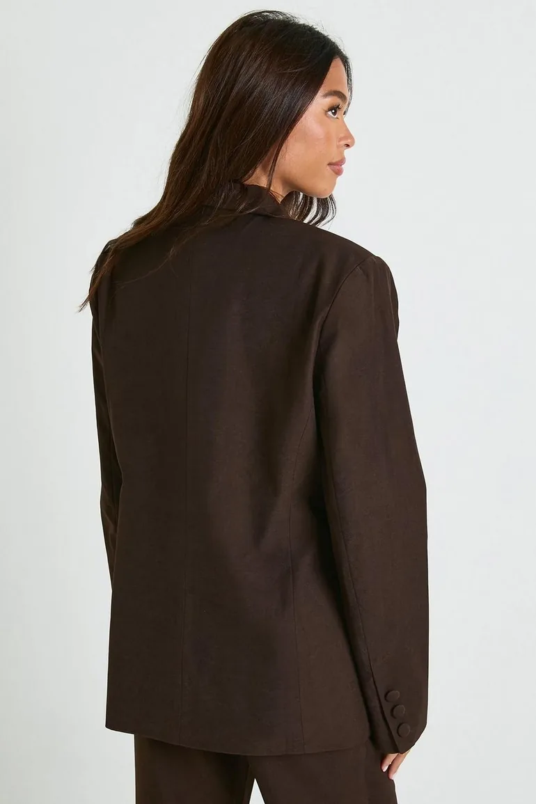 بليزر بأزرار مزدوجة - بني - 2