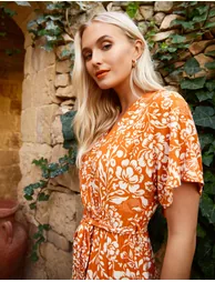 Double V Dress With Tassel Tie - 4