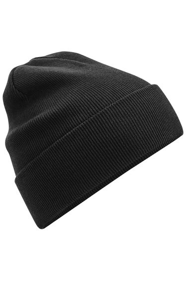 Beechfield Original Organic Cotton Cuffed Beanie - Black