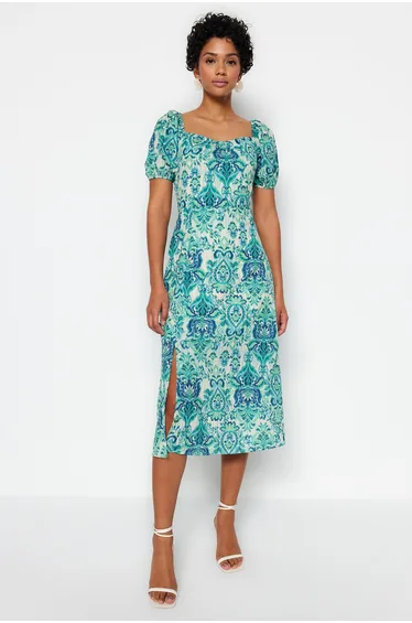 Dress - Green - A-line