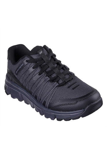 Skechers Womens/Ladies Hotmelt Lace Up Trainers - Charcoal/Black