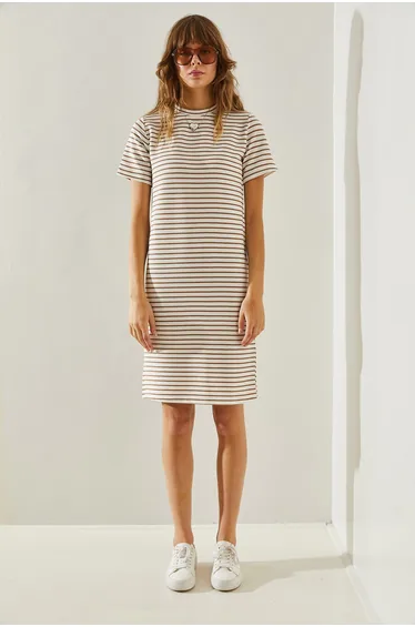 Women's Striped Seersucker Dress
