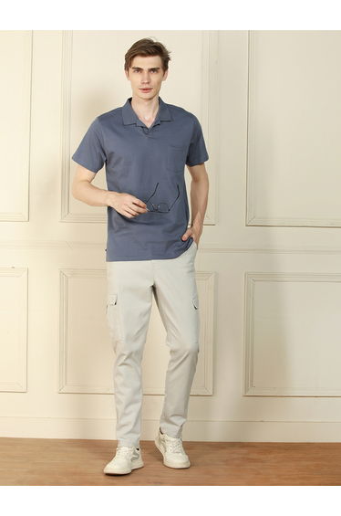 Regular Fit Plain Polo with Patch Pocket