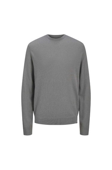 Jack And Jones Mens Cashmere Blend Relaxed Fit Sweatshirt - Grey