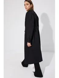 BELTED DOUBLE-BREASTED TRENCH COAT - 3