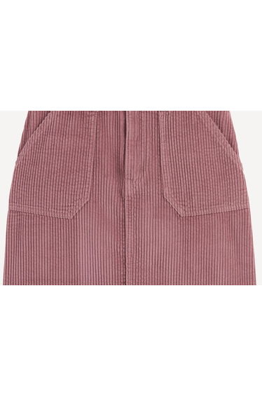 Velour Straight Skirt