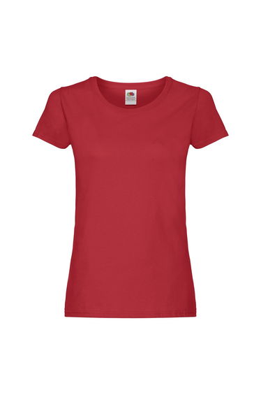 Fruit of the Loom Womens/Ladies Original Lady Fit T-Shirt - Red