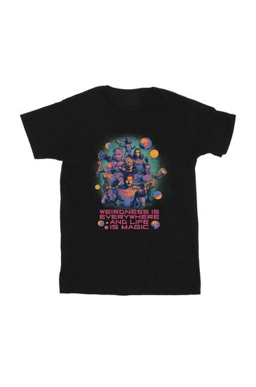 Guardians Of The Galaxy Volume 3 Girls Weirdness Cotton T-Shirt - Black