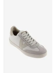 حذاء كورت جلد بمظهر شمواة - بيج