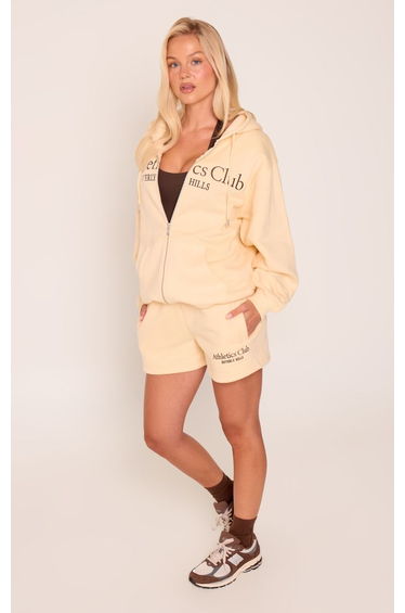 Buttercream Athletics Club Embroidered Sweat Shorts