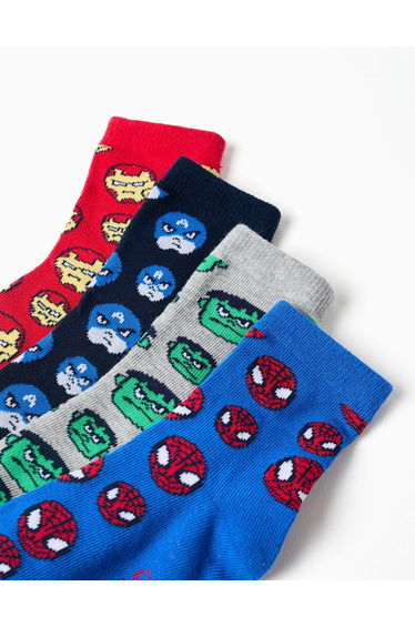 Colorful Marvel Fun Socks for Boys, Mixed